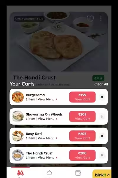Zomato’s Latest Feature Now Lets You Order from Multiple Restaurants at the same time